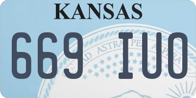 KS license plate 669IUO