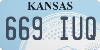 KS license plate 669IUQ