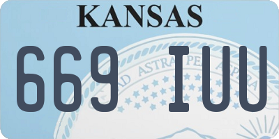 KS license plate 669IUU
