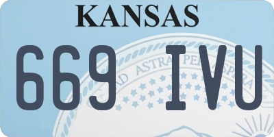 KS license plate 669IVU
