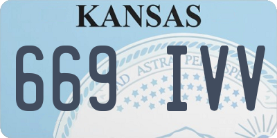 KS license plate 669IVV