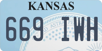 KS license plate 669IWH