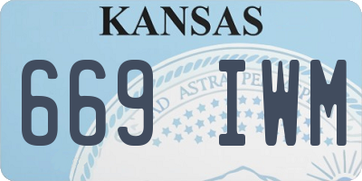 KS license plate 669IWM