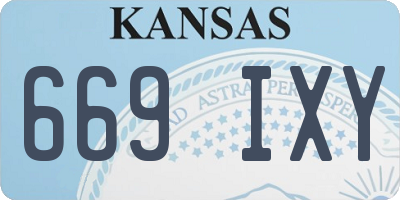 KS license plate 669IXY