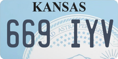 KS license plate 669IYV