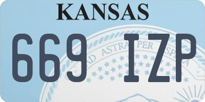 KS license plate 669IZP