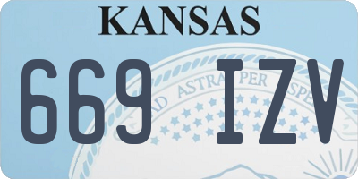 KS license plate 669IZV