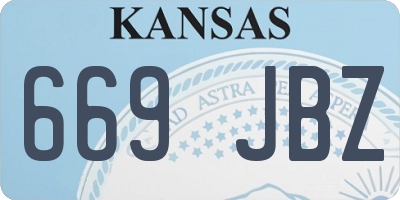 KS license plate 669JBZ