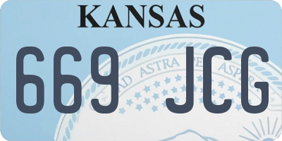 KS license plate 669JCG