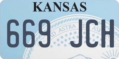KS license plate 669JCH