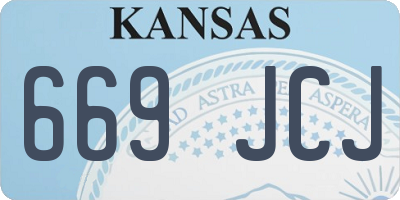 KS license plate 669JCJ
