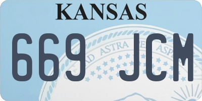 KS license plate 669JCM