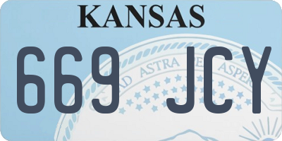 KS license plate 669JCY