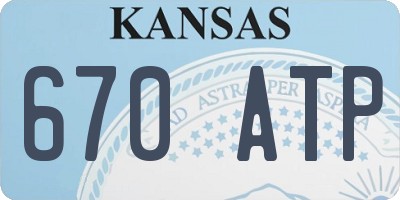 KS license plate 670ATP