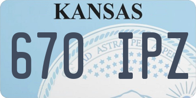KS license plate 670IPZ
