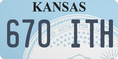 KS license plate 670ITH