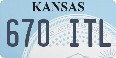 KS license plate 670ITL