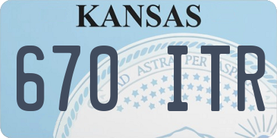 KS license plate 670ITR