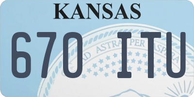 KS license plate 670ITU