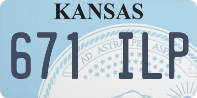 KS license plate 671ILP