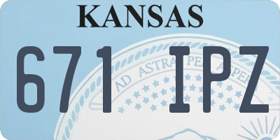 KS license plate 671IPZ