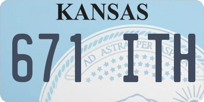 KS license plate 671ITH