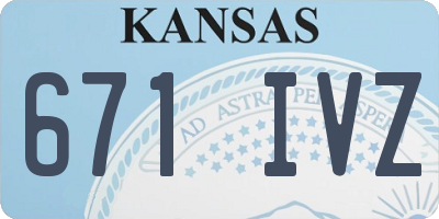 KS license plate 671IVZ
