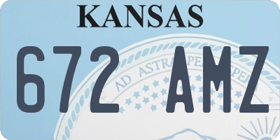 KS license plate 672AMZ