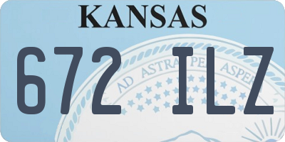 KS license plate 672ILZ