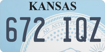 KS license plate 672IQZ