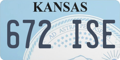 KS license plate 672ISE