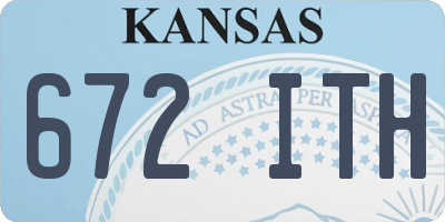 KS license plate 672ITH