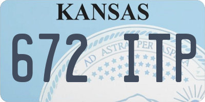 KS license plate 672ITP
