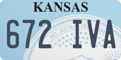 KS license plate 672IVA