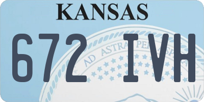 KS license plate 672IVH