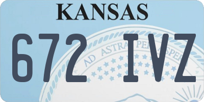 KS license plate 672IVZ