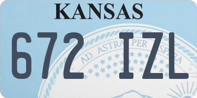 KS license plate 672IZL