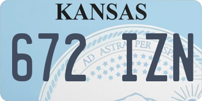 KS license plate 672IZN