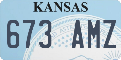 KS license plate 673AMZ