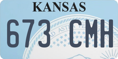 KS license plate 673CMH