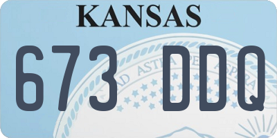 KS license plate 673DDQ