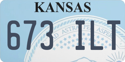 KS license plate 673ILT