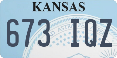 KS license plate 673IQZ