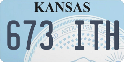 KS license plate 673ITH