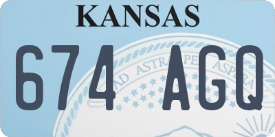 KS license plate 674AGQ