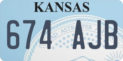 KS license plate 674AJB