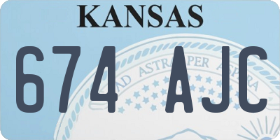KS license plate 674AJC