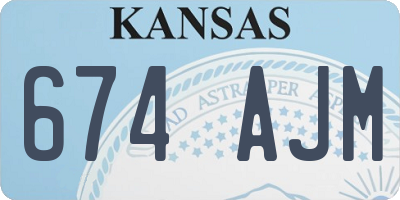 KS license plate 674AJM