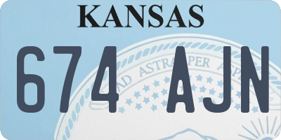 KS license plate 674AJN