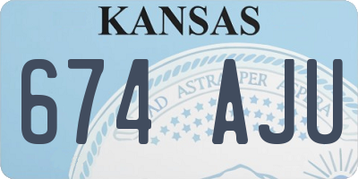 KS license plate 674AJU
